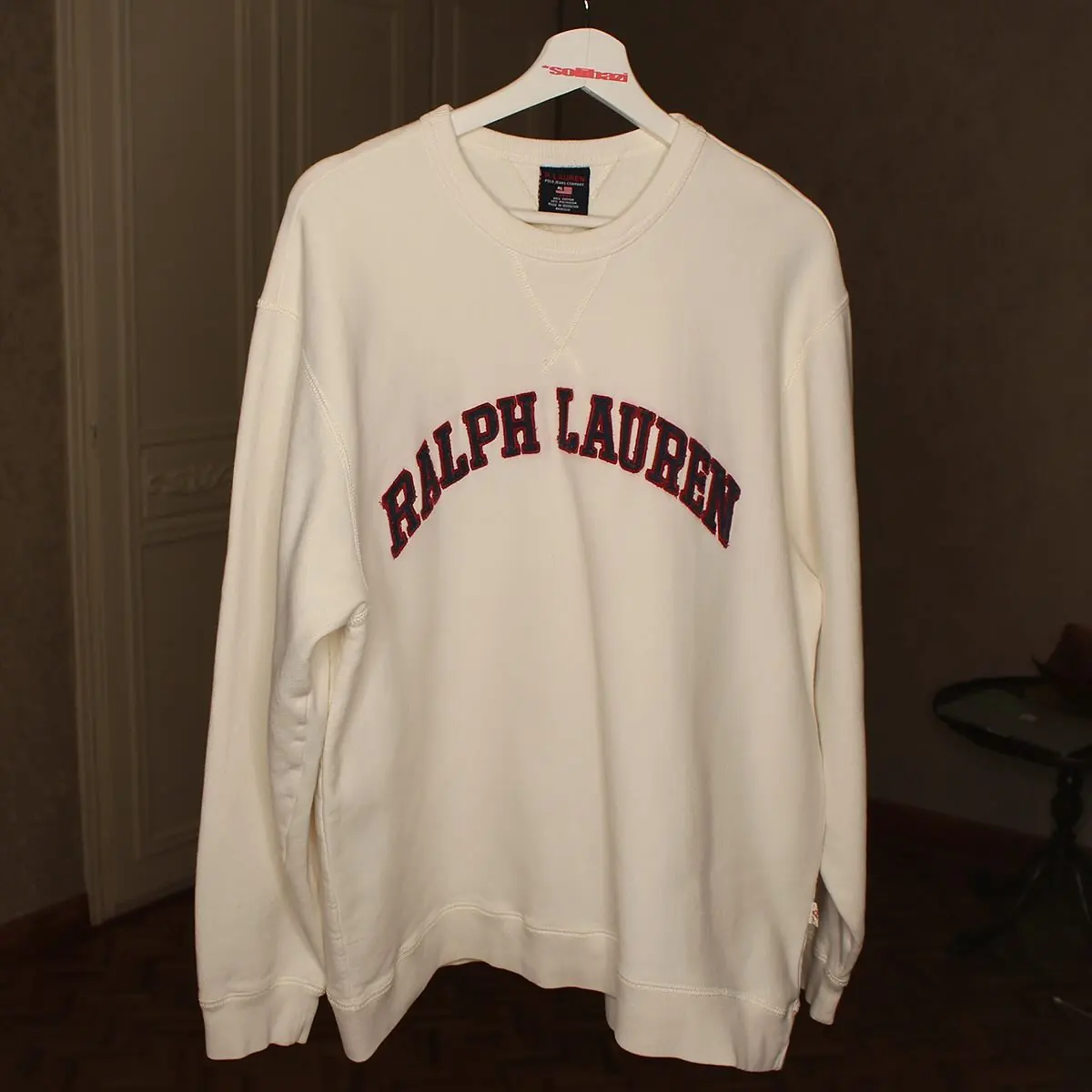 Vintage 90s Polo Ralph Lauren Sweatshirt Polo Ralph Lauren Crewneck Polo Jeans Company Sweater Pullover Polo RL Embroidery Logo, view 1 of 5