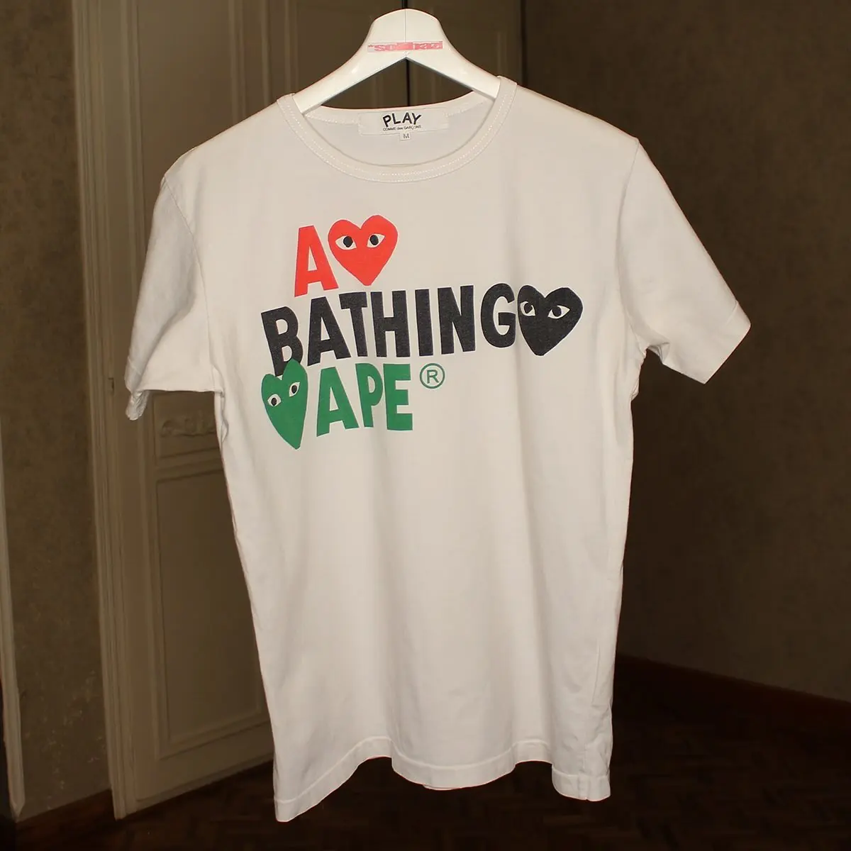 Bape x Comme des Garcons CDG Play Spring 2012 T Shirt, view 1 of 6