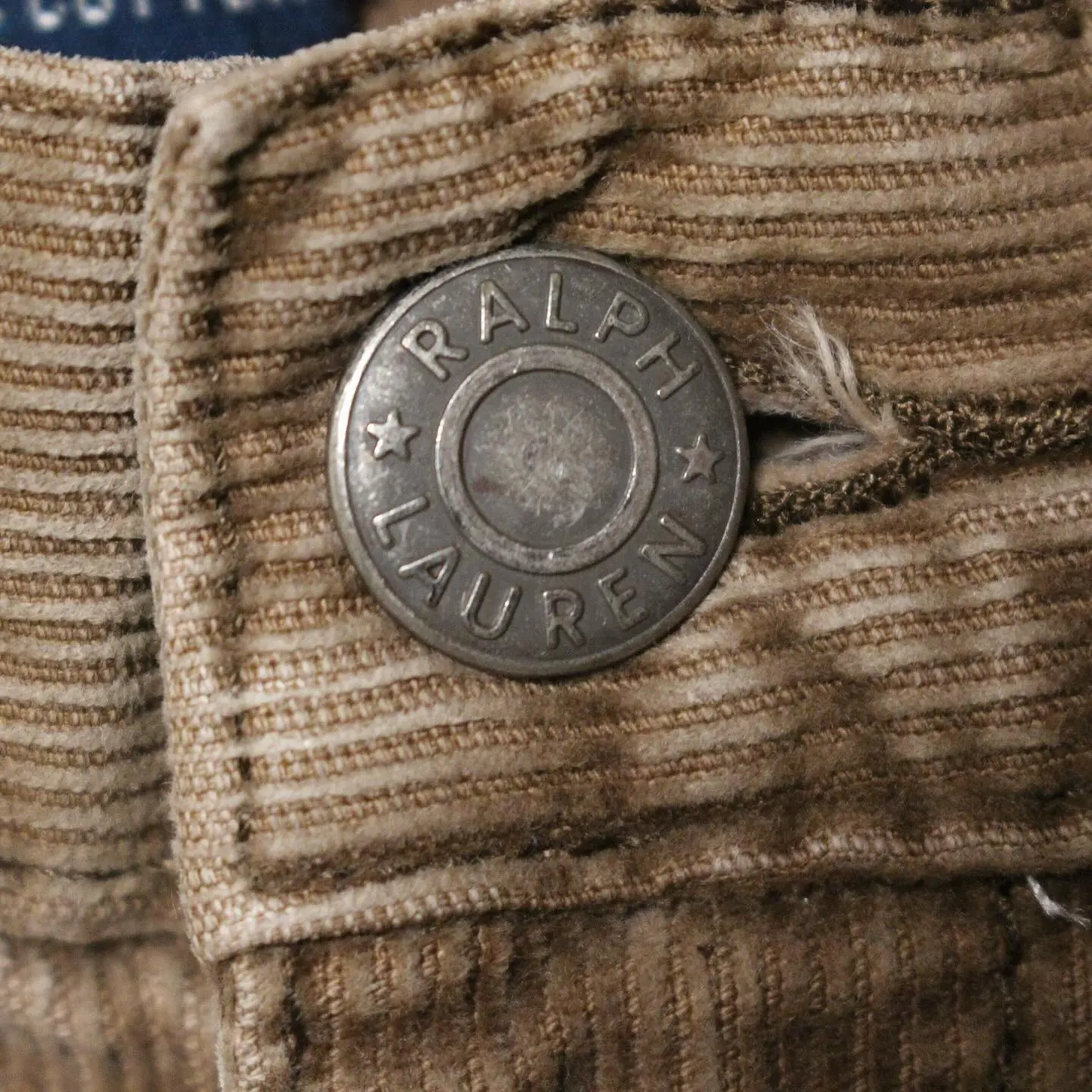 Vintage 90’s Polo Ralph Lauren Corduroy Tan Pants, view 3 of 5