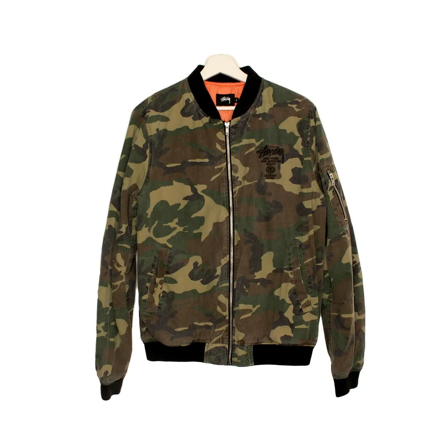 Stussy Tour Army Camo Bomber jacket, view 1 of 6