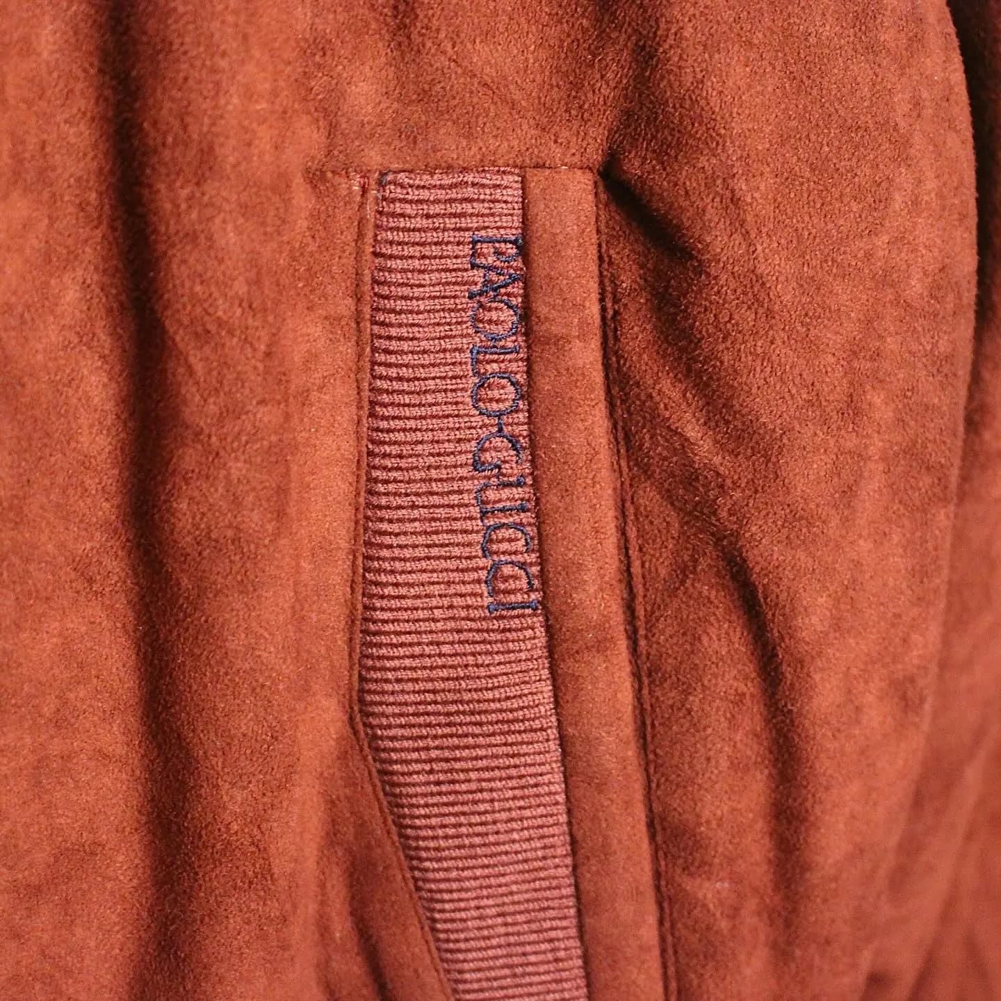 Rare Vintage Paolo Gucci suede jacket in Burnt- Orange, view 3 of 7