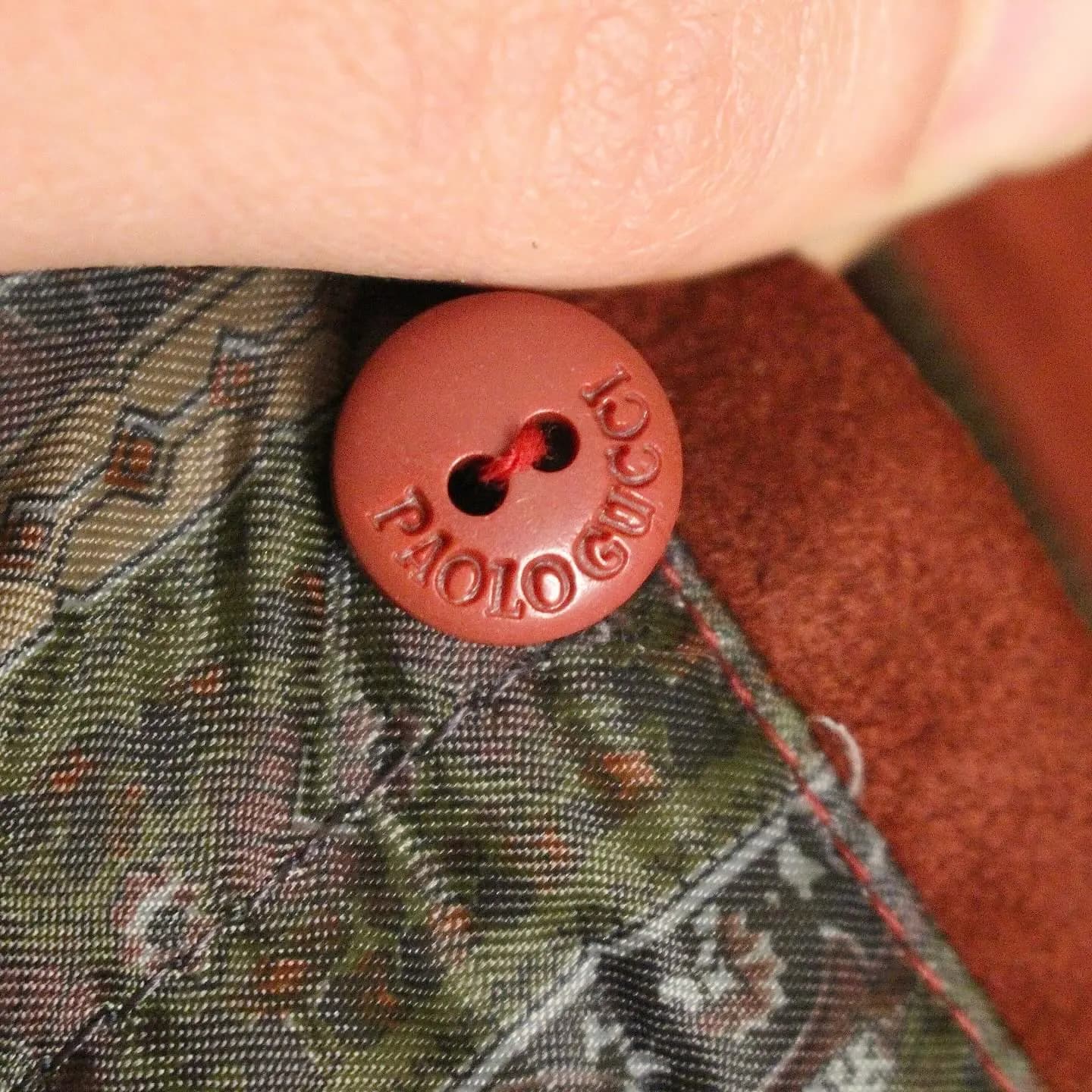 Rare Vintage Paolo Gucci suede jacket in Burnt- Orange, view 5 of 7