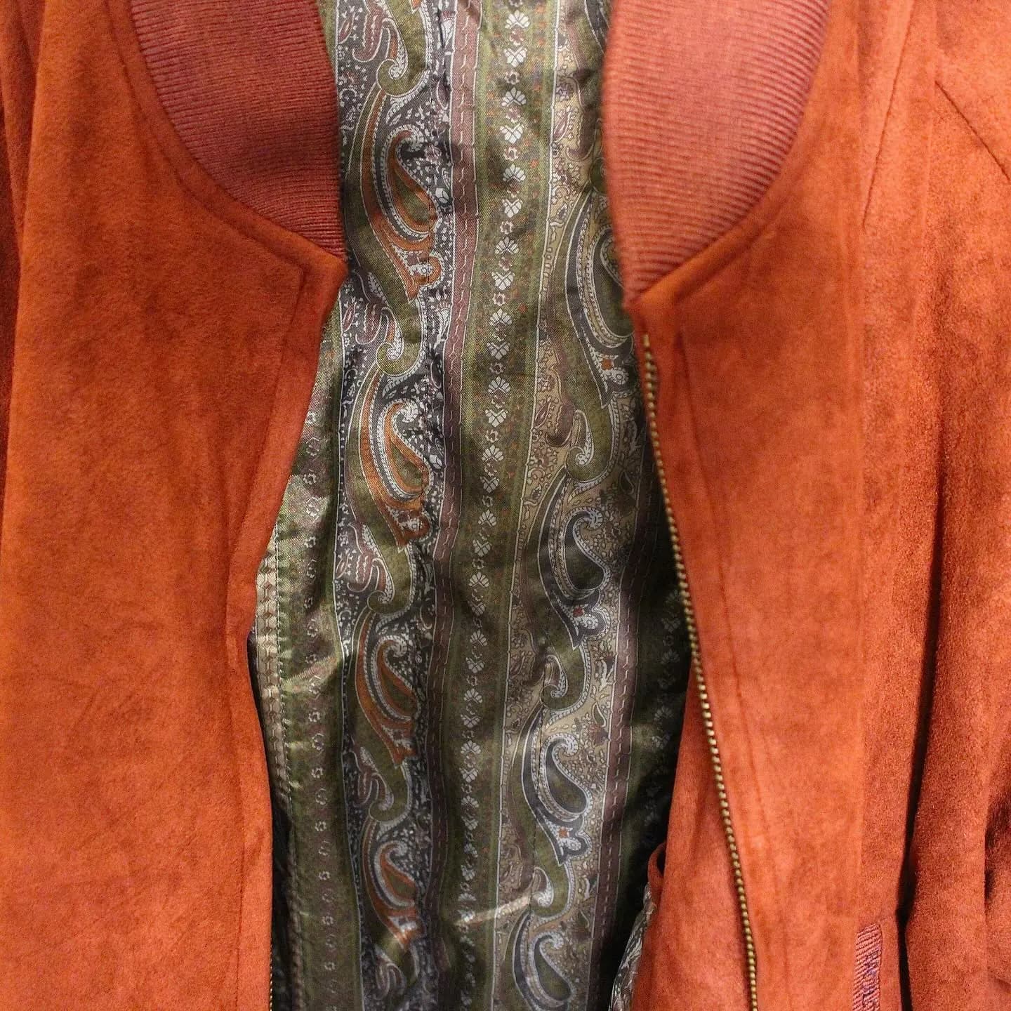 Rare Vintage Paolo Gucci suede jacket in Burnt- Orange, view 7 of 7