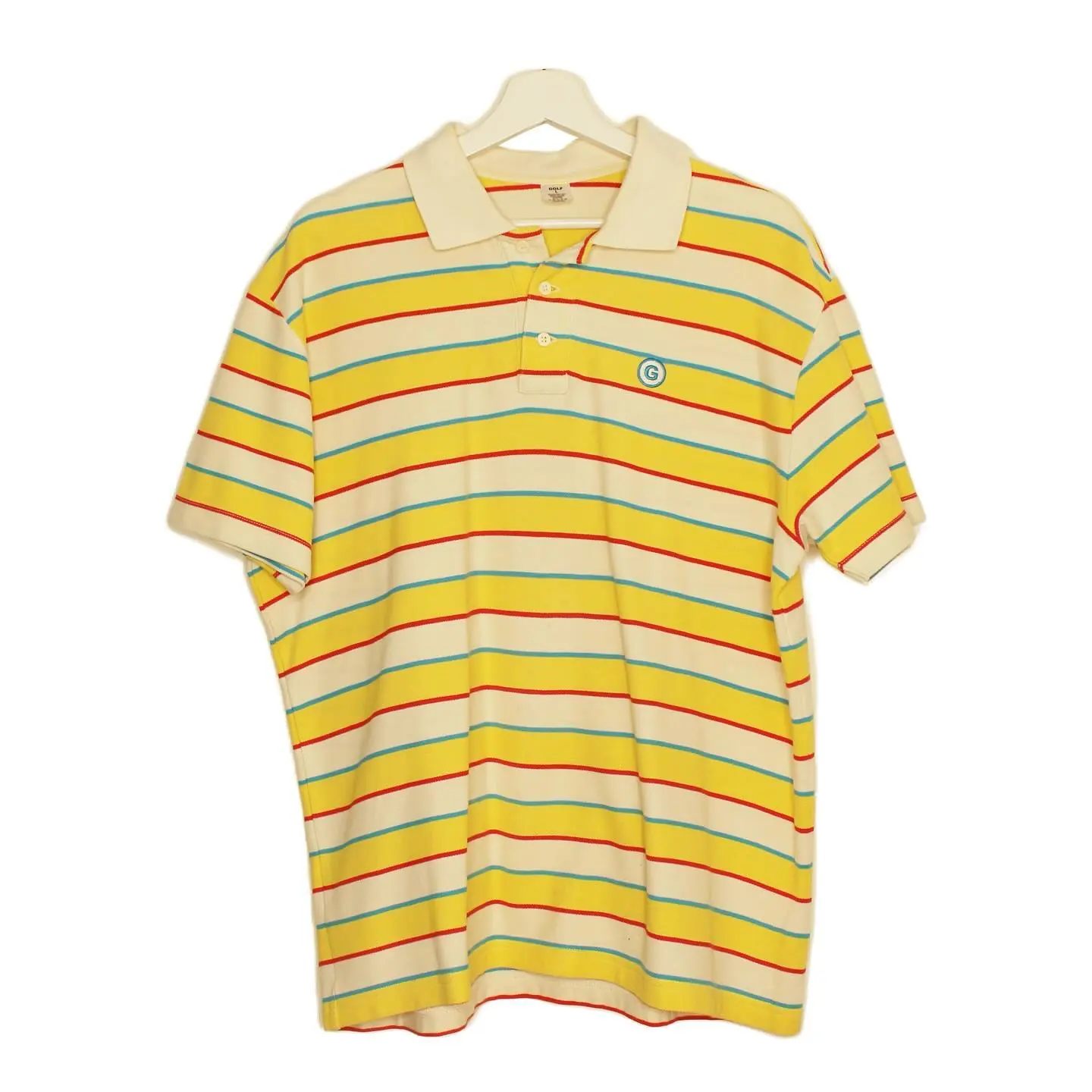 Golf Wang Eric Striped Polo Shirt, view 1 of 5