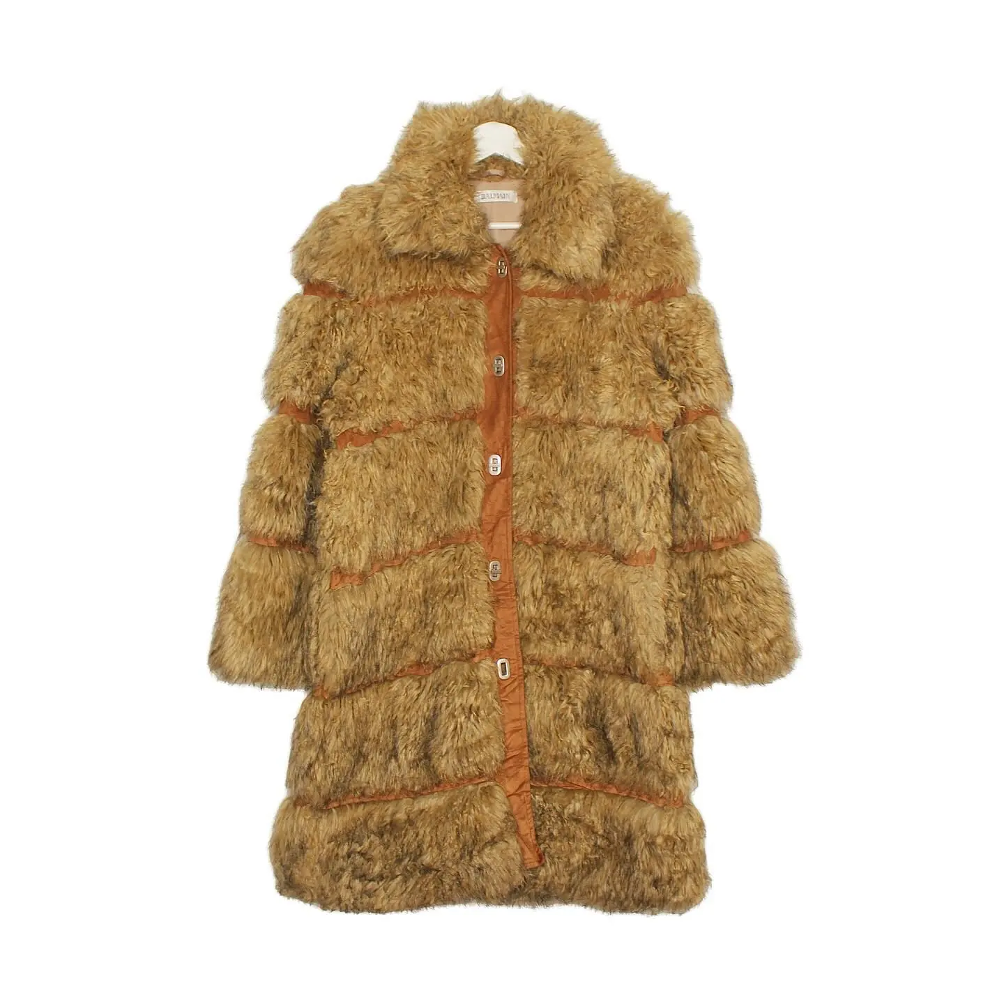 Vintage Balmain Faux Fur Coat, view 2 of 5
