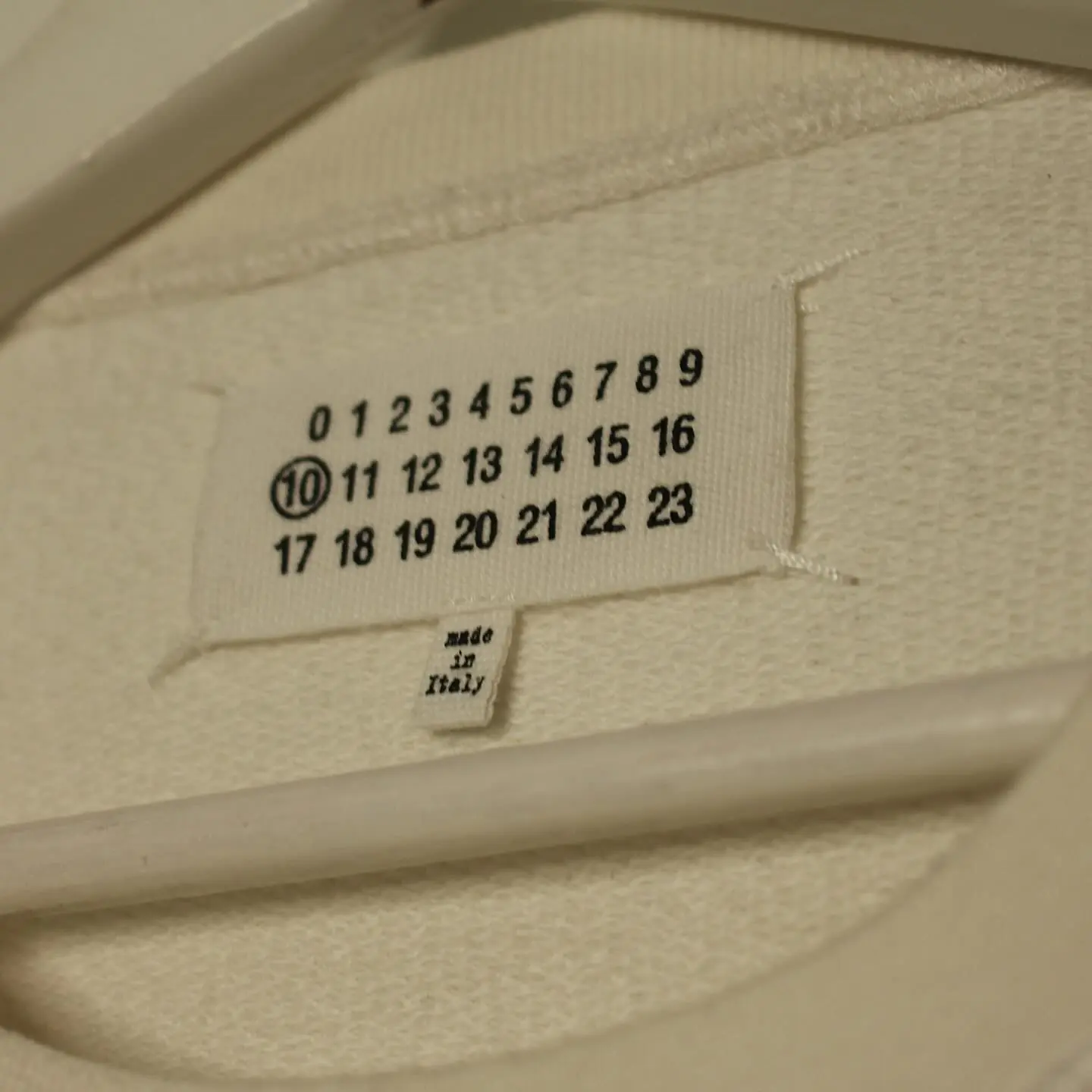 Maison Martin Margiela - Line 10 deconstructed Sweater in Off white & Silver, view 2 of 5