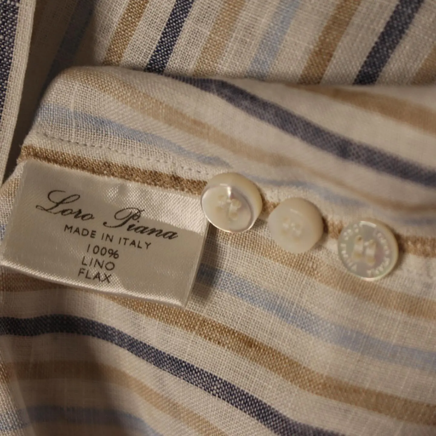 Vintage Loro Piana Linen Shirt, view 5 of 5