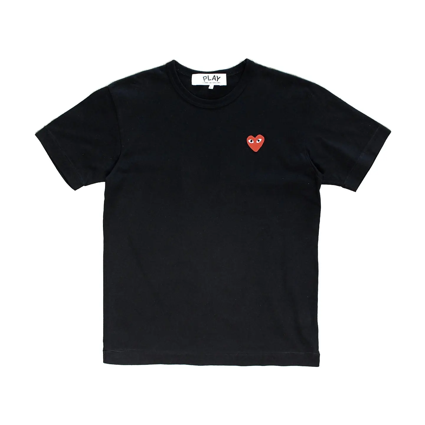 Comme Des Garcons Play Embroidered Logo Tee, view 1 of 4