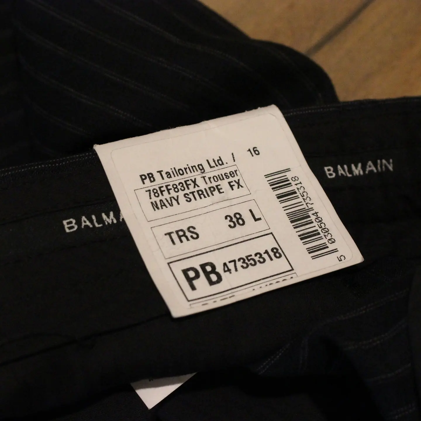 Balmain Striped Linen Pants, view 5 of 6