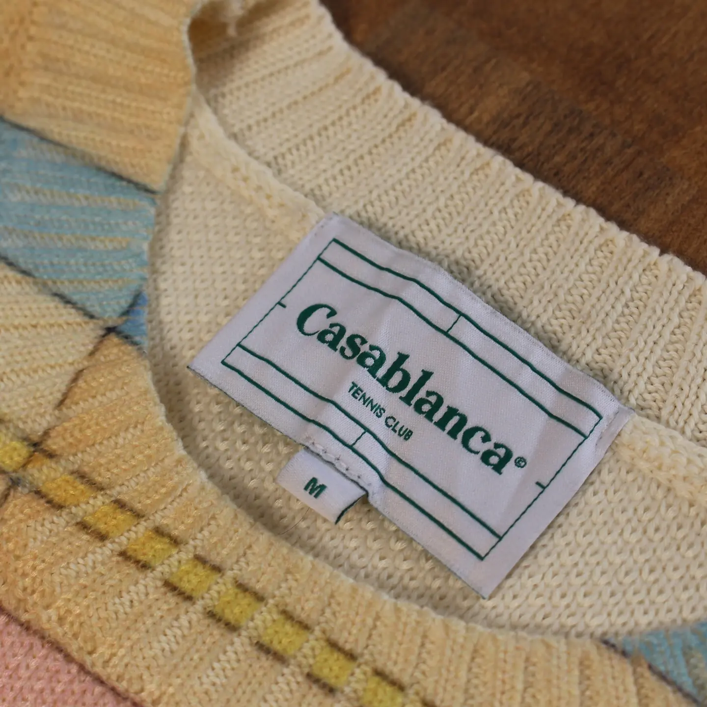 Casablanca “Dream House” inspired by the city of Monaco FW 2021 Extra fine Merino Wool & Cashmere blend knit wear, view 2 of 7